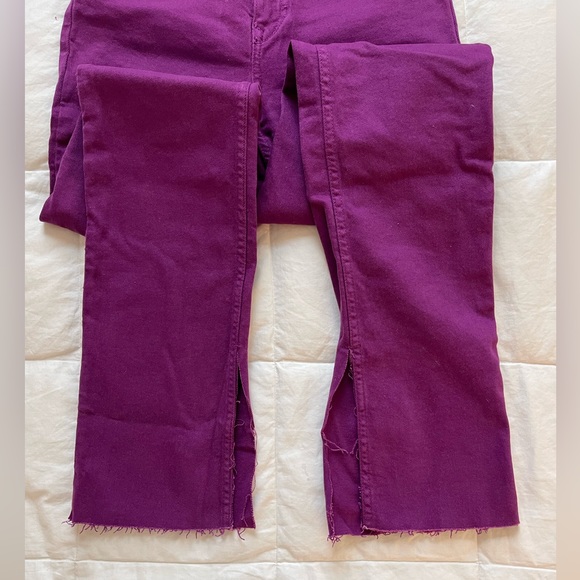ZARA Purple Split-Leg Jeans - Picture 3 of 3